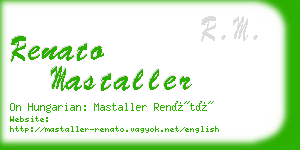 renato mastaller business card